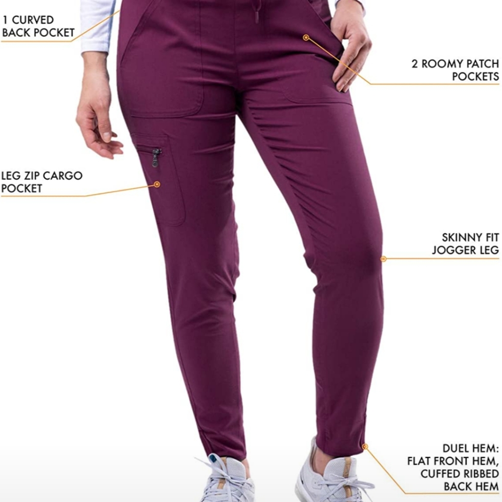 Adar jogger style scrub bottom